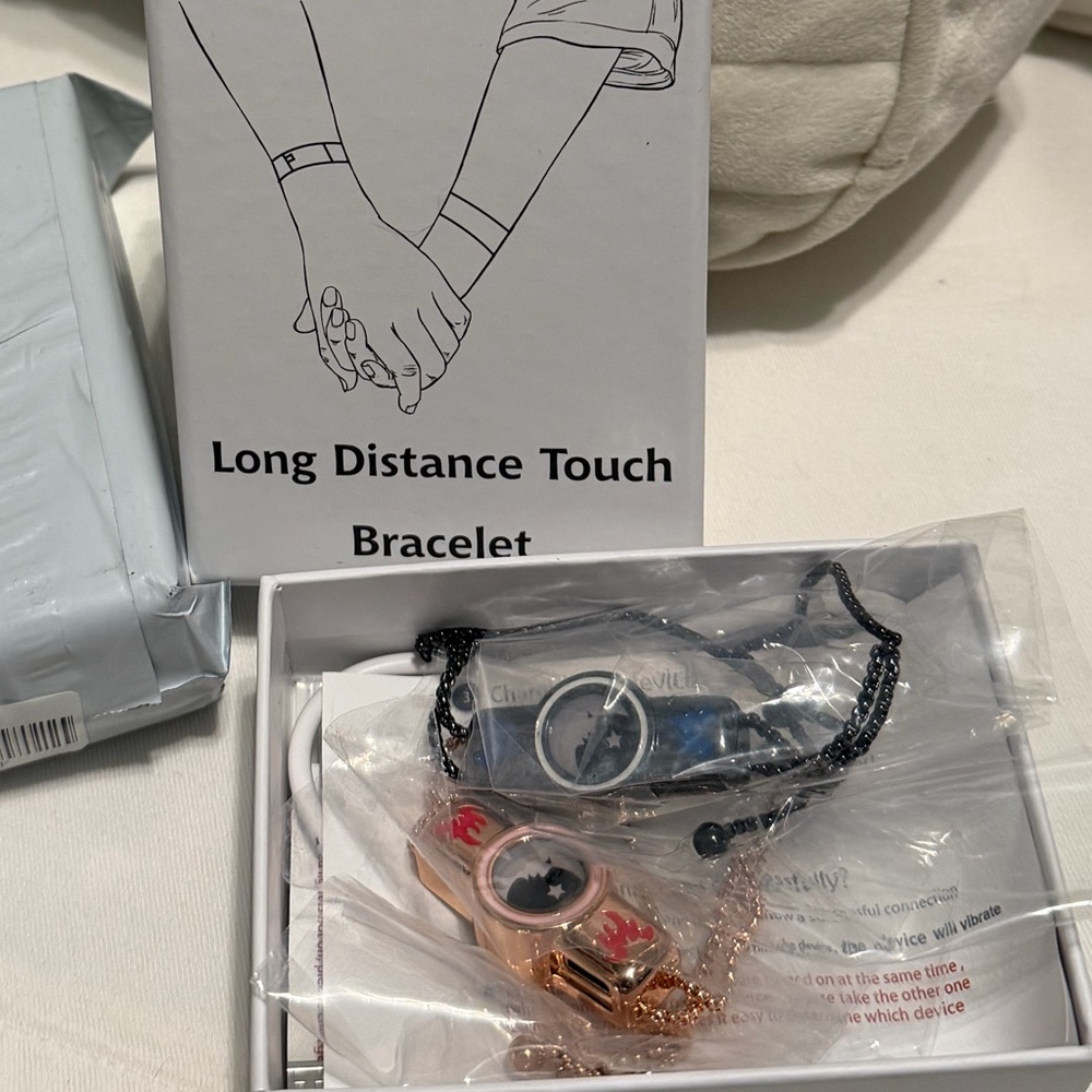 Long Distance Touch Bracelet Set - Picture 2 of 5